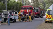 Emergency Crews Battle Garage Blaze in Inverleigh, Street Shut Down
