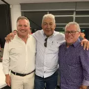 Former West Perth Champion Les Fong Honors Premiership Captain Bill Dempsey