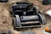 Vintage Car Unearthed in Backyard: 'You Can't Park There'