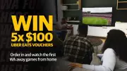 Win $100 Uber Eats Vouchers for Game Day with Footy Pack Subscription