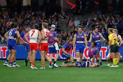 Bulldogs star Naughton cleared of serious neck injury, still in mix for Fremantle clash