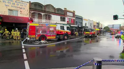 Car Crashes into Campsie Hair Salon, Igniting Major Fire and Emergency Response