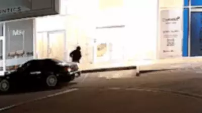 CCTV captures arsonist setting fire to Pilates studio on NSW Central Coast