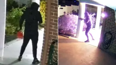 CCTV Shows Arsonist Nearly Setting Himself Alight in Targeted Brisbane Home Attack