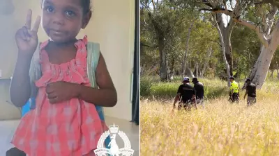 Children's underwear found in search for missing NT girl, 5