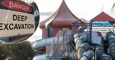 Deep Excavation Sign Marks Major Progress at Big Splash Site Development