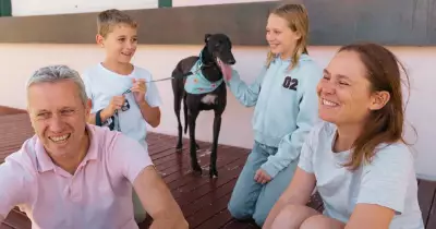 Family Adopts Greyhound After Decade-Long Wait at Record Adoption Day