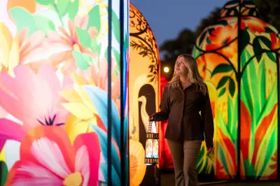 Giant glowing lanterns transform Subiaco park for Subi Blooms festival