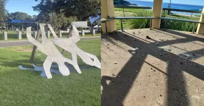 Kiama Vandalism Spree: Sculptures Toppled, Bins Set Alight in Public Spaces