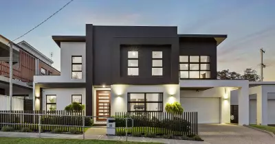 Newcastle's Merewether Showcases Secure Dual-Level Designer Residence