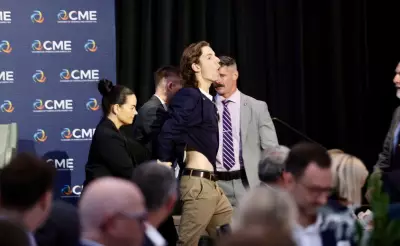 Protesters Ejected from PM's Resources Breakfast in Perth