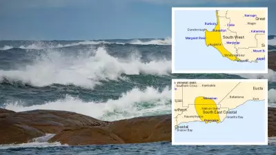 Severe Thunderstorm Warning for WA South: Damaging Winds Up to 100 km/h