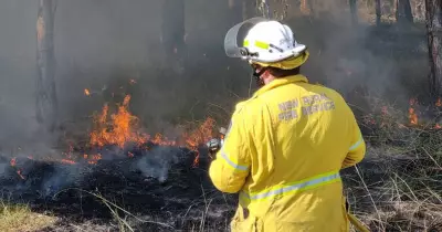 Smoke over Horsley: firefighters race to clear fuel loads during 'perfect' weather
