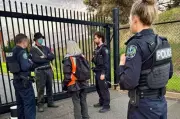 Adelaide Activist Chains Self to Global Defence Plant in Protest