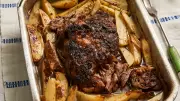 Greek Easter Feast: Slow-Roasted Lamb Shoulder with Lemon Potatoes Recipe