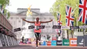 Kenya's Sabastian Sawe smashes marathon world record, breaks two-hour barrier