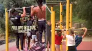 Men's Fitness Group Defends Using Suburban Playground for Shirtless Workouts
