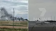 Plane crashes into hangar at Parafield Airport, sparks massive fire
