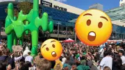 Thousands of Perth Teens Gather to 'Hail the Cactus' in Bizarre Sculpture Devotion