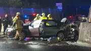 Three Hospitalised After Two-Car Crash in Sydney's Regents Park
