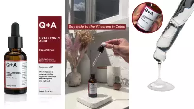 Coles' Q+A Hyaluronic Acid Serum Selling One Every Three Minutes