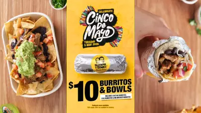 GYG Offers $10 Burritos and Bowls for Cinco de Mayo Celebration