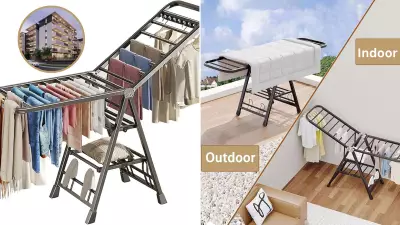 Heavy Duty Foldable Clothes Drying Rack: Perfect for Apartment Living