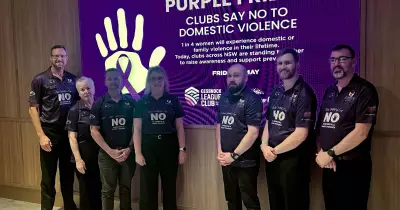 Hunter Clubs Go Purple Against Domestic Violence for Purple Friday