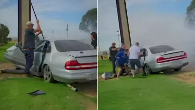 Man dies in fiery crash despite Good Samaritans' rescue efforts