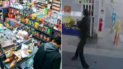 Man sparks lighter near fuel pumps during Sydney petrol station rampage