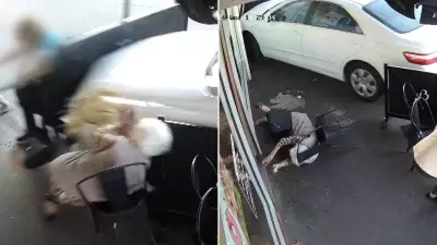 Out-of-control car crashes into Melbourne café, diners thrown into air