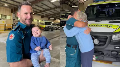 Queensland paramedic honoured after baby named after him