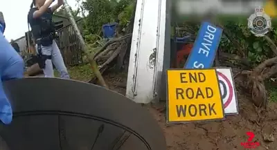 Queensland police baffled by haul of stolen street signs and portaloo