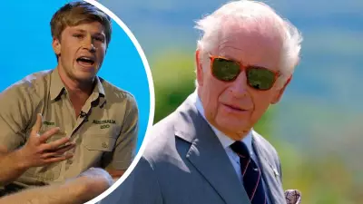 Robert Irwin spills orange juice on King Charles not once but twice