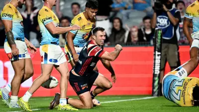 Tedesco double steers Roosters to sixth straight NRL win over Titans