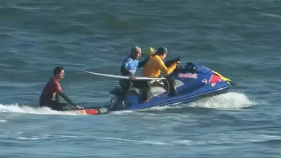 Water Photographer Bitten by Shark or Seal at NZ Surf Event