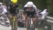Jay Vine out of Giro d'Italia after mass crash on stage two