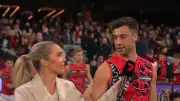 Kyle Langford's half-time interview slammed by Kane Cornes