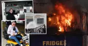 Mayfield Icon on Scooter Escapes Warehouse Inferno, Loses Home