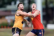 West Coast Eagles eye SANFL ruckman Caleb May in mid-season draft