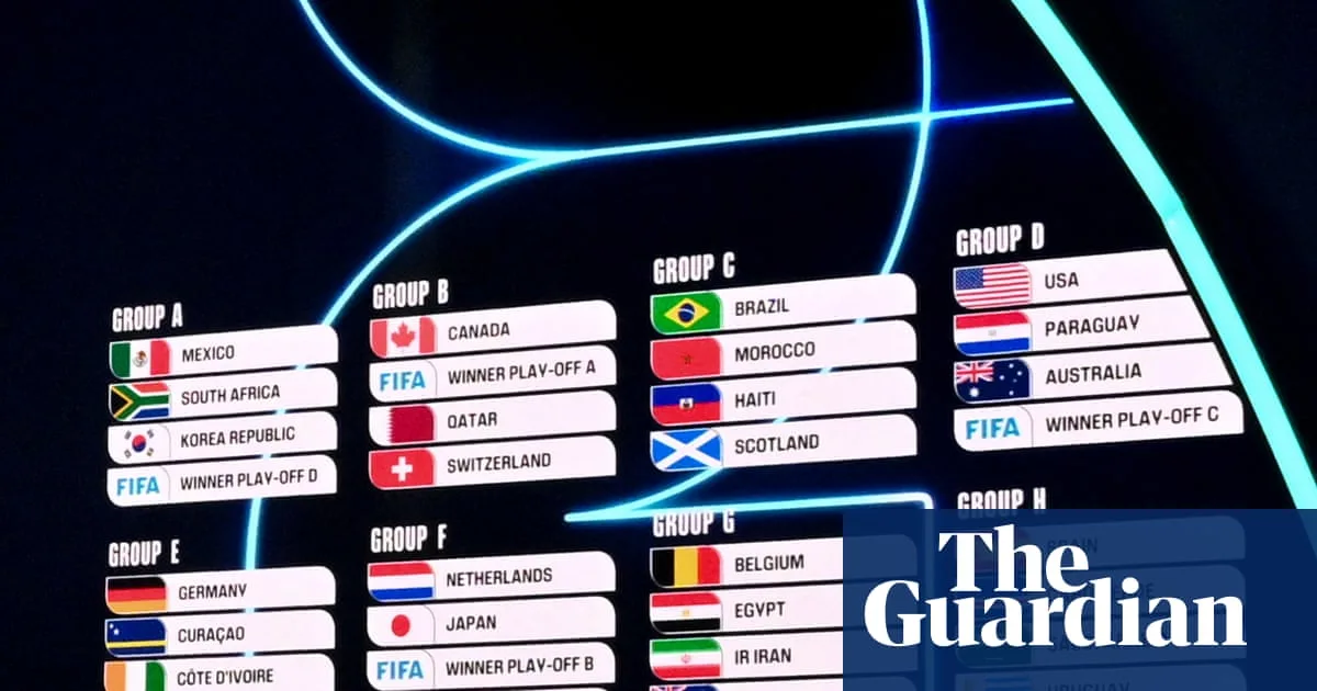 USA to Face Australia and Paraguay in 2026 World Cup Group Stage