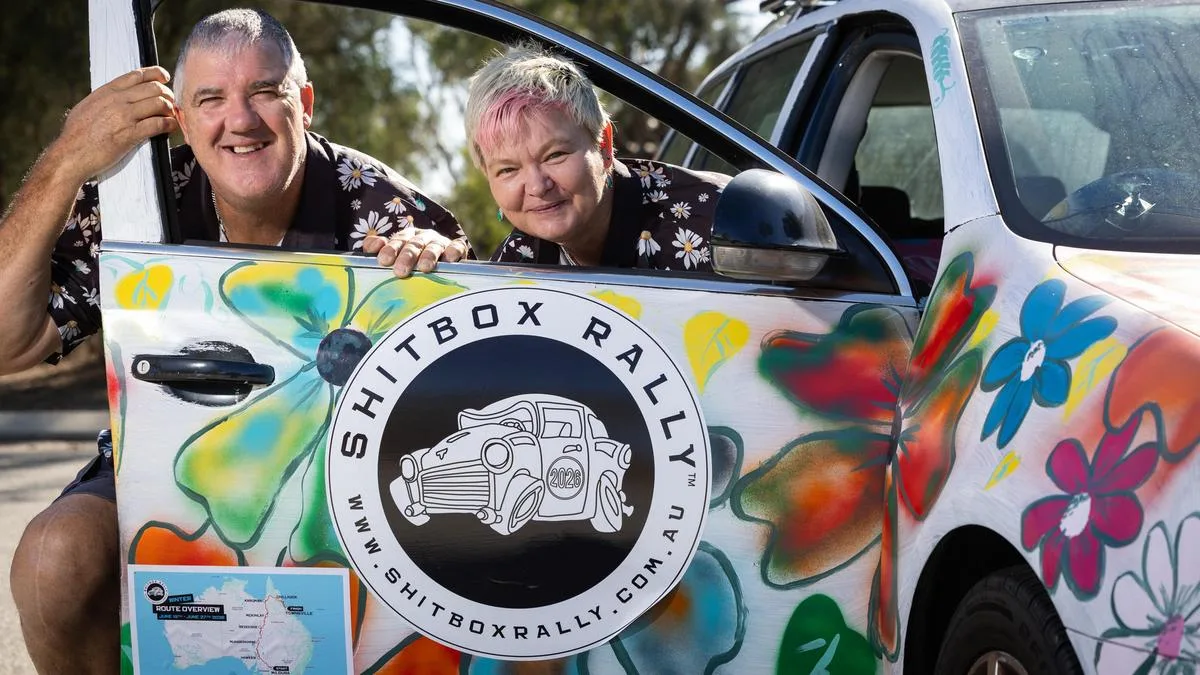 Ex-Aussie Cricketer Jo Angel and Wife Tackle Shitbox Rally for Cancer Research