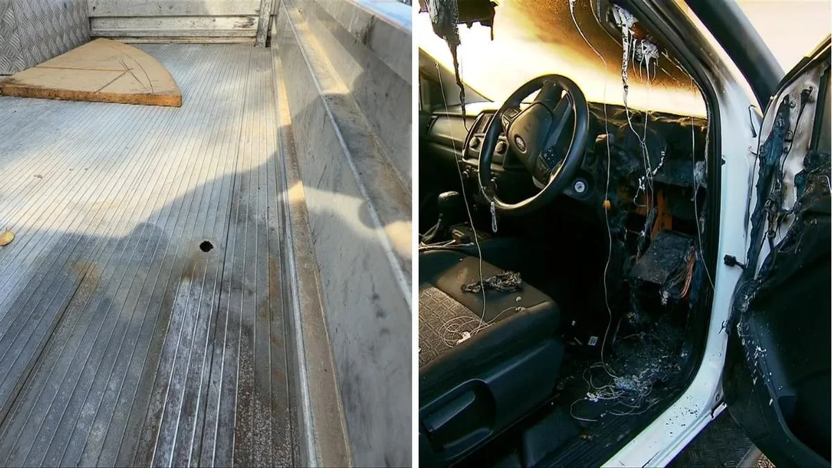Lightning Bolt Destroys Gold Coast Tradie's Work Ute