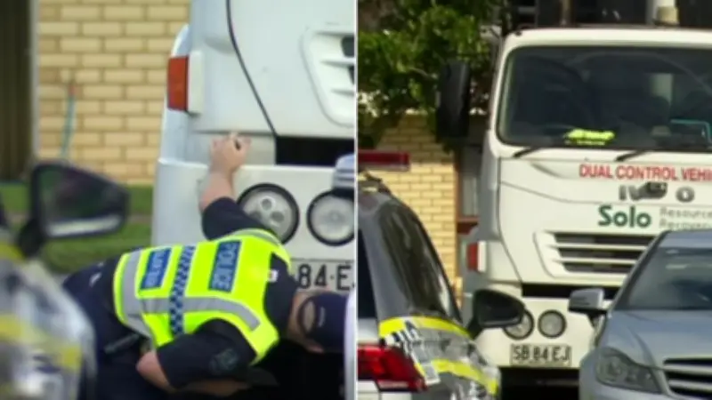 Woman killed by garbage truck in Adelaide's north