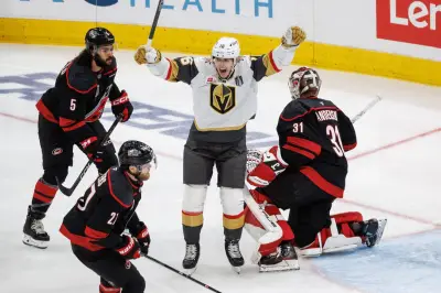Hertl's Late Goal Lifts Golden Knights Over Hurricanes in Game 1 Thriller