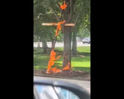 Man Charged with Hate Crime for Cross Burning in Chicago Park