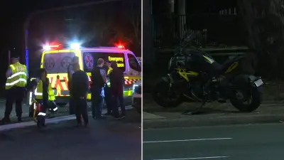 Manhunt After Hit-and-Run Crash Leaves Motorcyclist Injured in Sydney