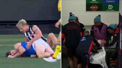 MCG Falls Silent After Mihocek's Horrifying Concussion and Neck Injury