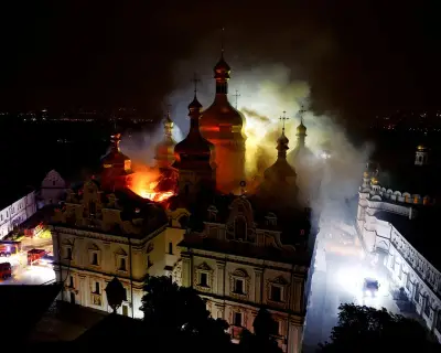 Russian Missiles Strike Kyiv Monastery, Killing at Least Five Across Ukraine