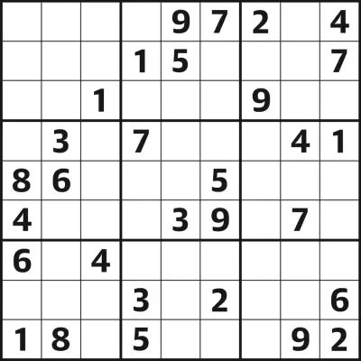 Sudoku 7,341 Medium Puzzle from The Guardian